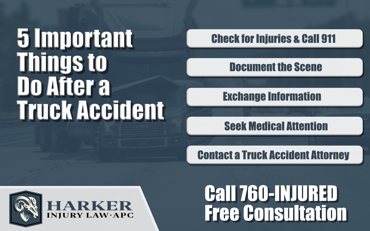 Important actions to take after a truck accident.