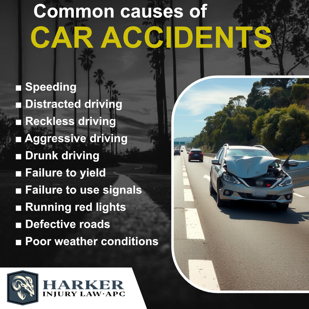 Common Causes of Car Accidents - Harker Injury Law