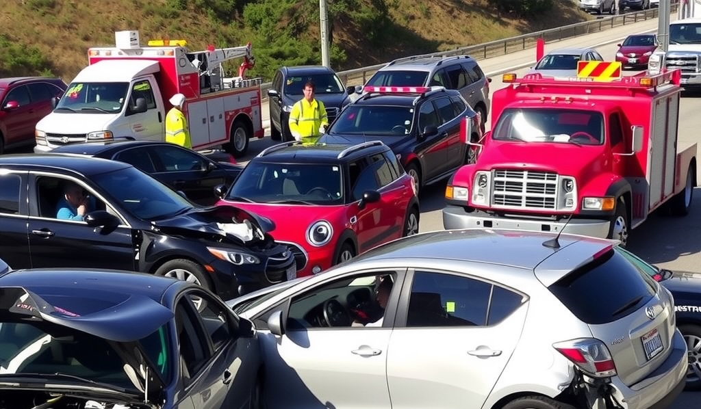 multi vehicle collision