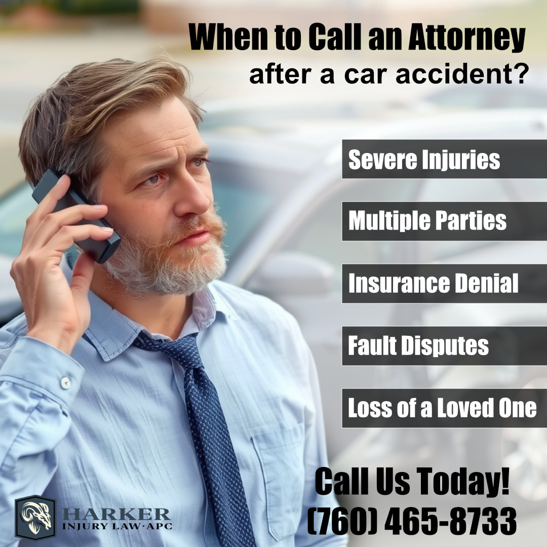 When to Call an Attorney After a Car Accident? - Harker Injury Law